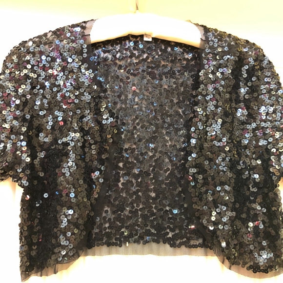 Brilliant Black Sequin Jacket - Picture 1 of 5